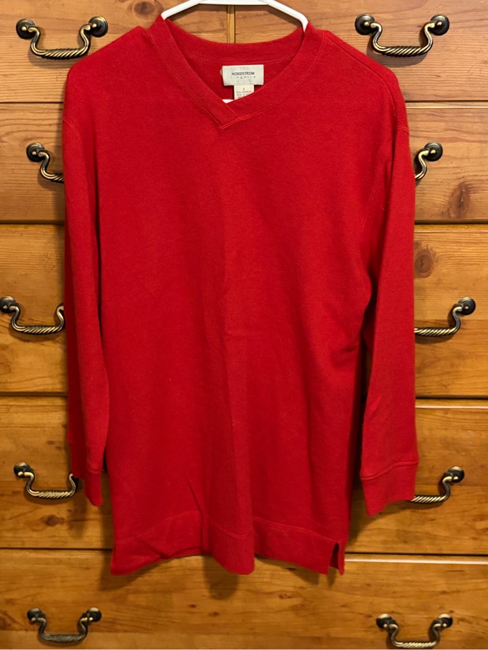 Nordstrom Men’s Bright Red V-Neck Sweater
